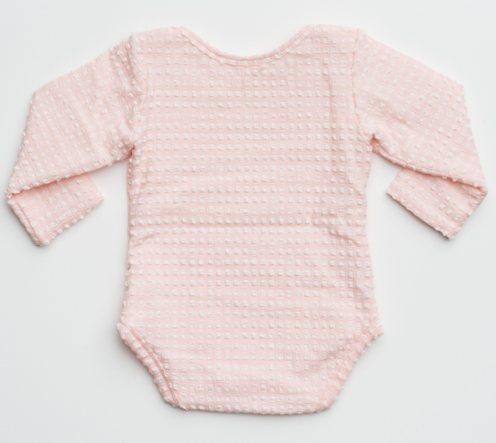Swim Bodysuit in Rose Quartz Gingham