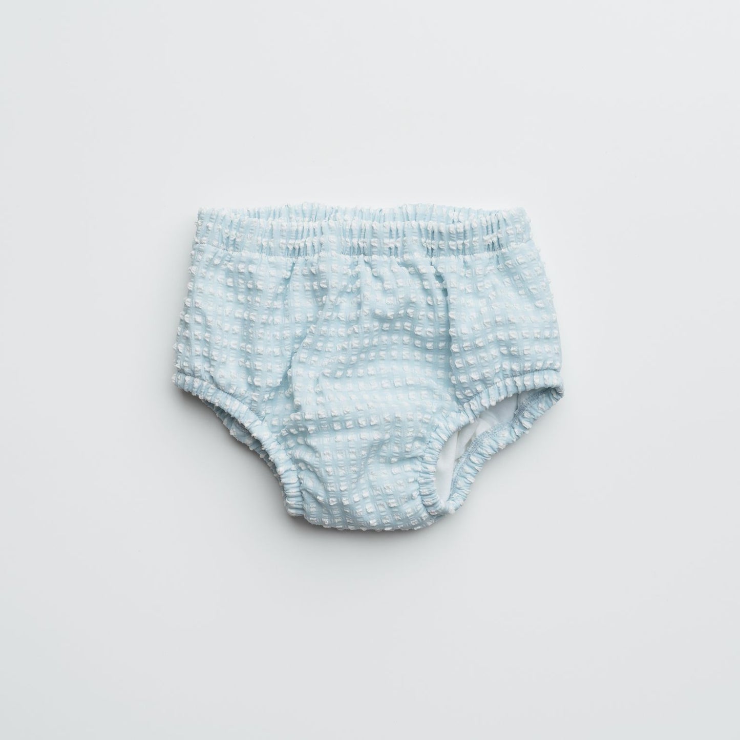 Baby Swim Nappy in Aquamarine Gingham