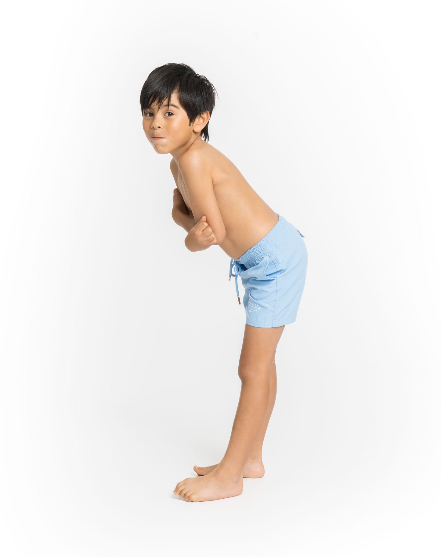 Boy's Swim Trunks in Sky Blue