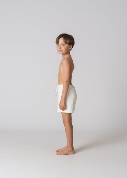 Boys Swim Trunks in Ivoire