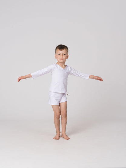 Kids Swim Trunks in Moonstone
