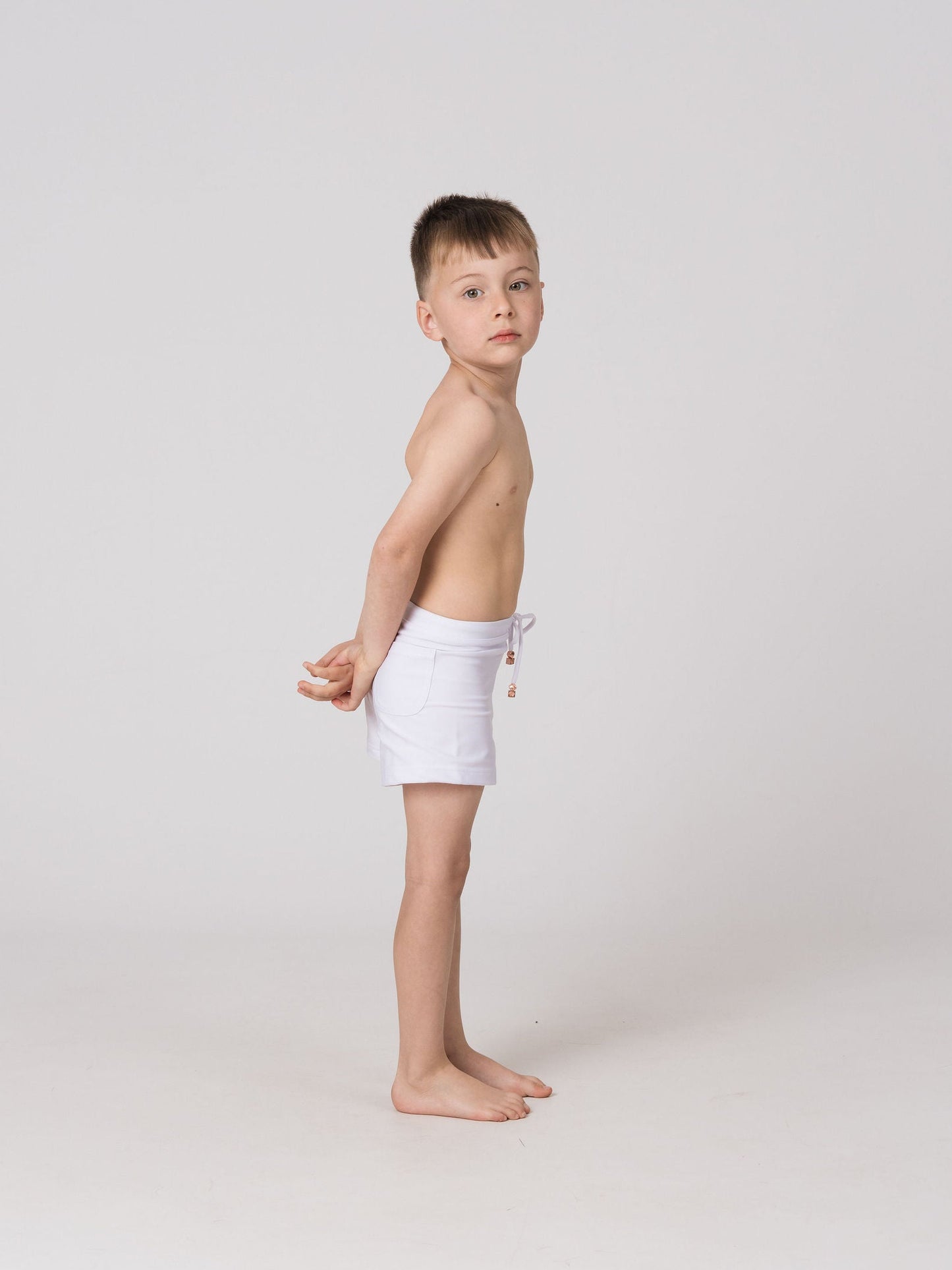 Kids Swim Trunks in Moonstone