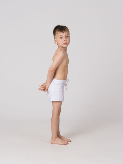 Kids Swim Trunks in Moonstone
