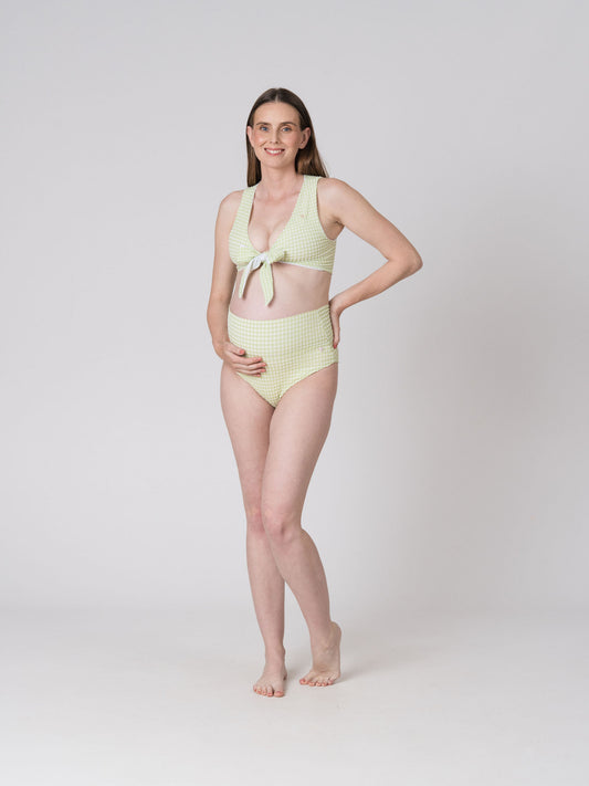 Rosie Top in Jade Gingham