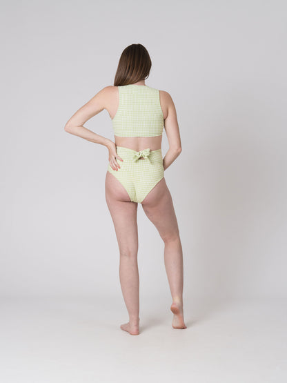 Rosie Top in Jade Gingham
