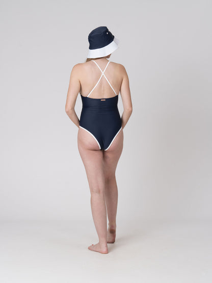 Pia One Piece in Sapphire/Pearl