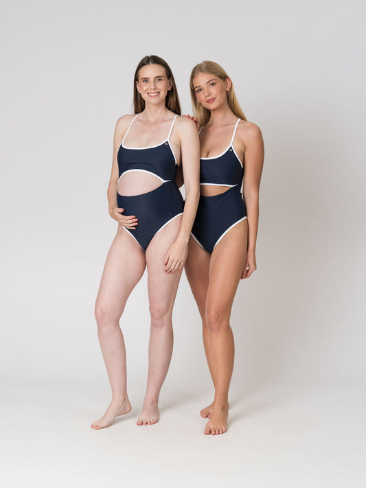 Pia One Piece in Sapphire/Pearl