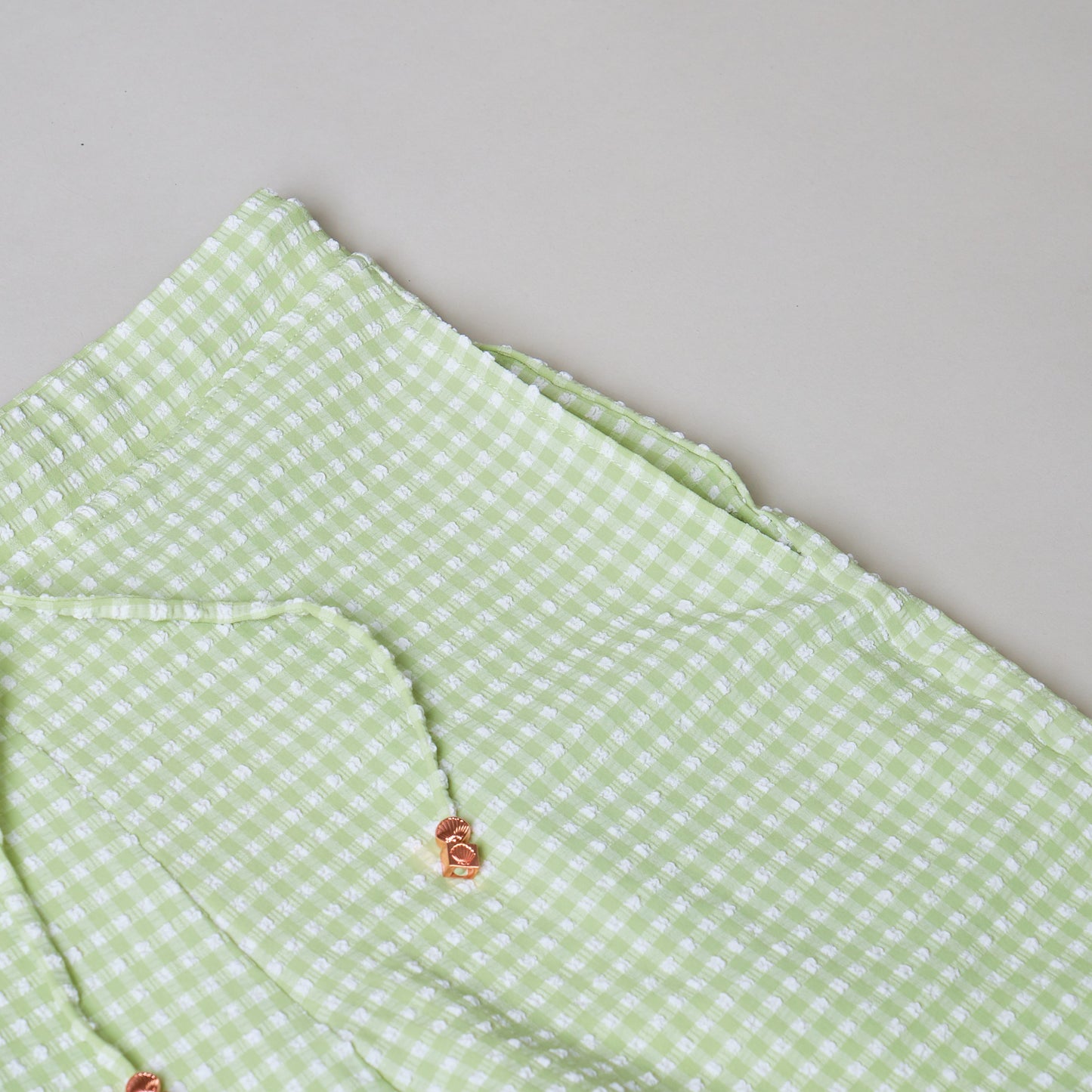 Men's Swim Trunks in Jade Gingham