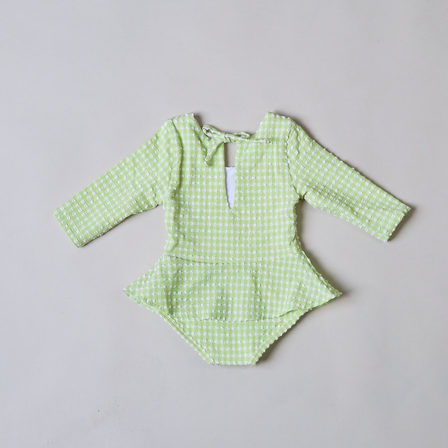 Polly Baby One Piece Jade Gingham