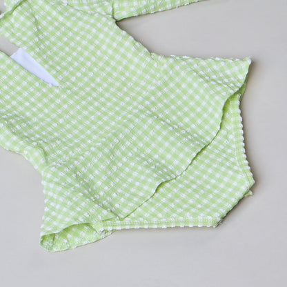 Polly Baby One Piece Jade Gingham