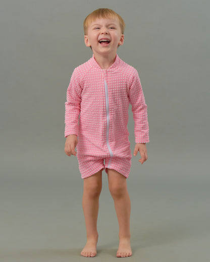 Sunsuit in Pink Tourmaline Gingham