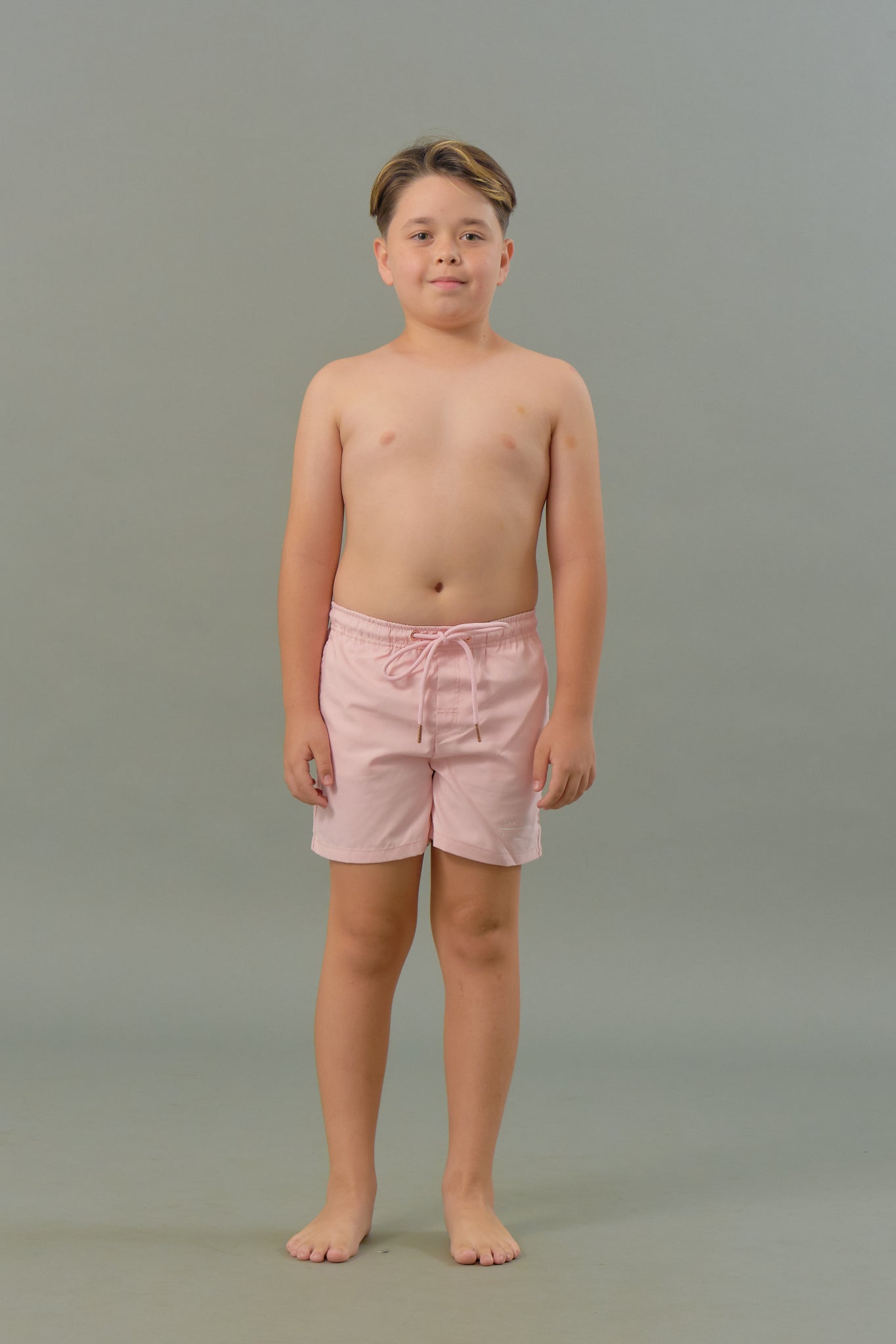 Boy's Swim Trunks in Rose Quartz