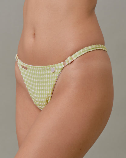 Jasmine Bottom in Jade Gingham