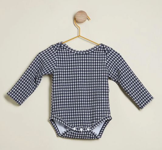 Swim Bodysuit in Sapphire Gingham