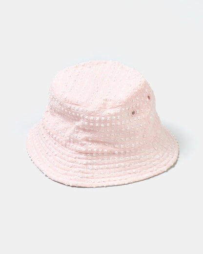 Adult Bucket Hat in Rose Quartz Gingham