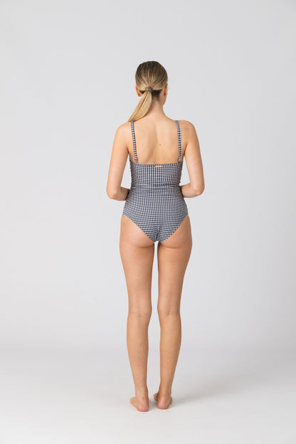 Lisa One Piece in Sapphire Gingham