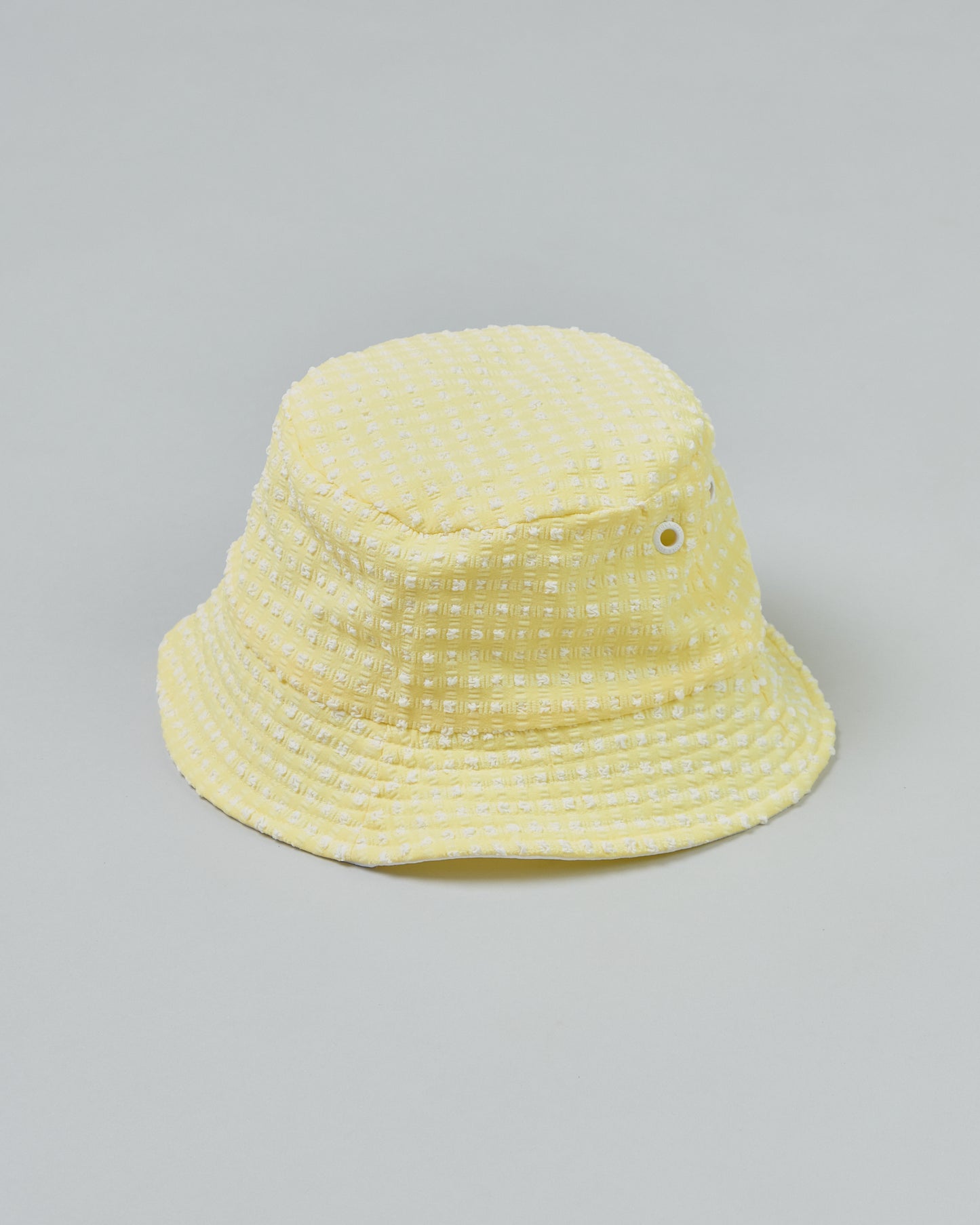 Adult Bucket Hat in Citrine Gingham