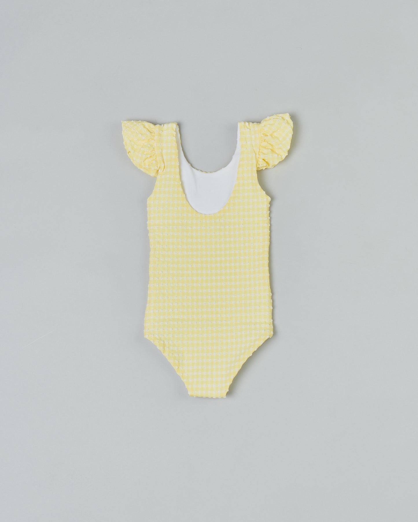 Leonor Girls One Piece in Citrine Gingham