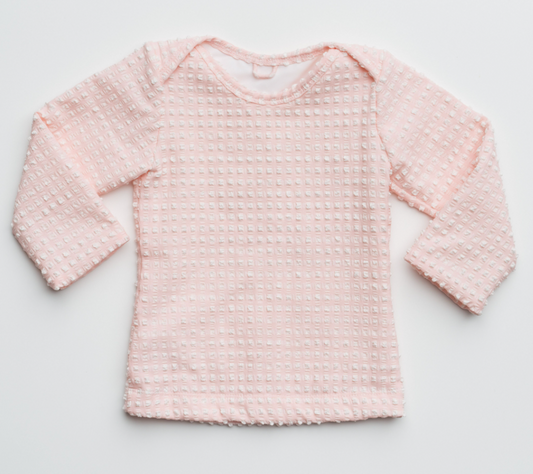 Rashie Top in Rose Quartz Gingham