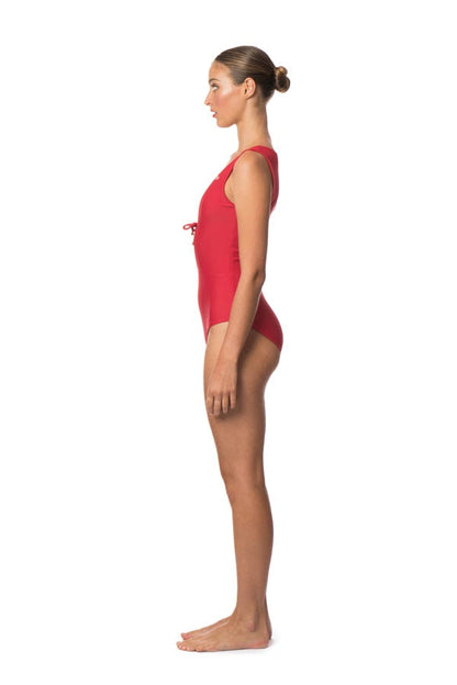 Paloma One Piece in Rose Red